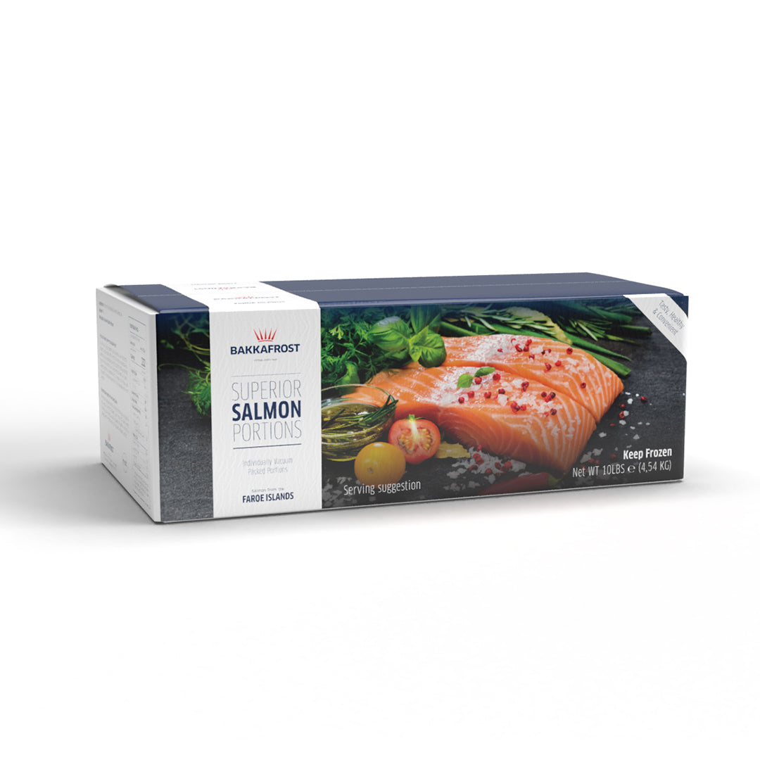 Frozen salmon portions box (4,5kg)