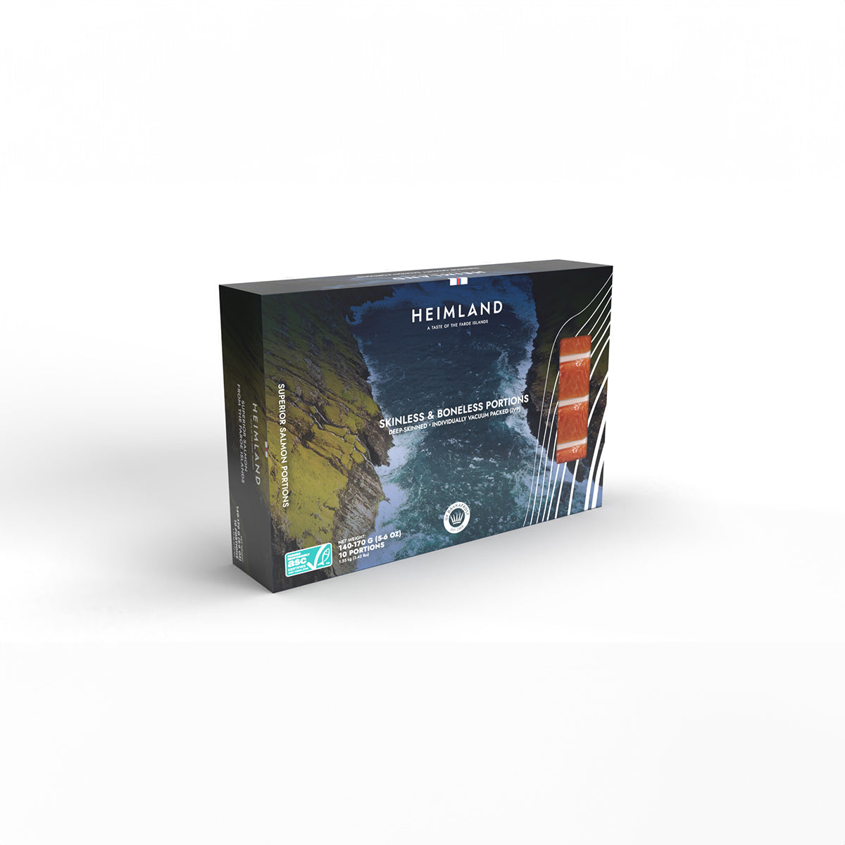 Frozen salmon portions • 10x155g (1,55kg)