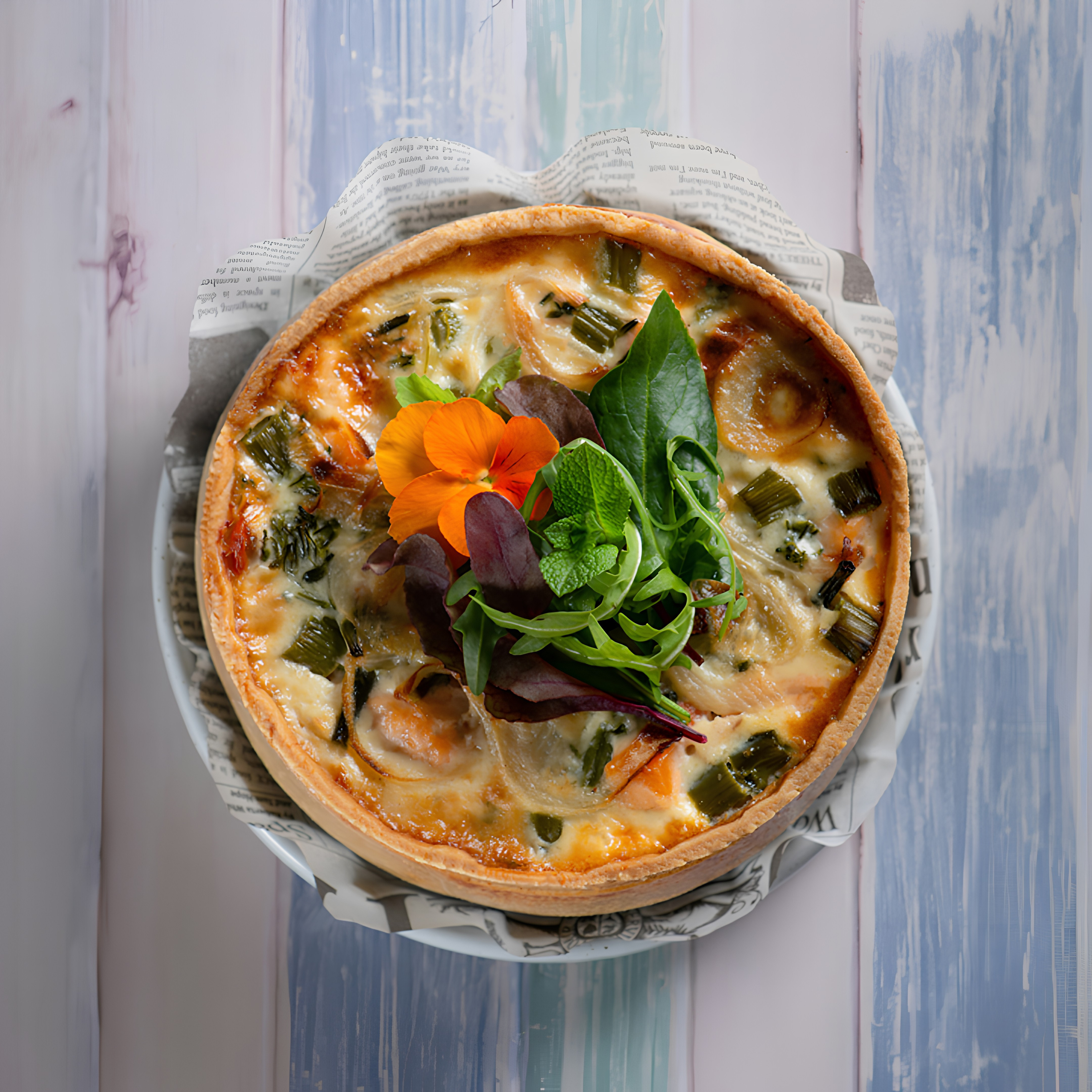 Creamy Salmon and Spinach Pie