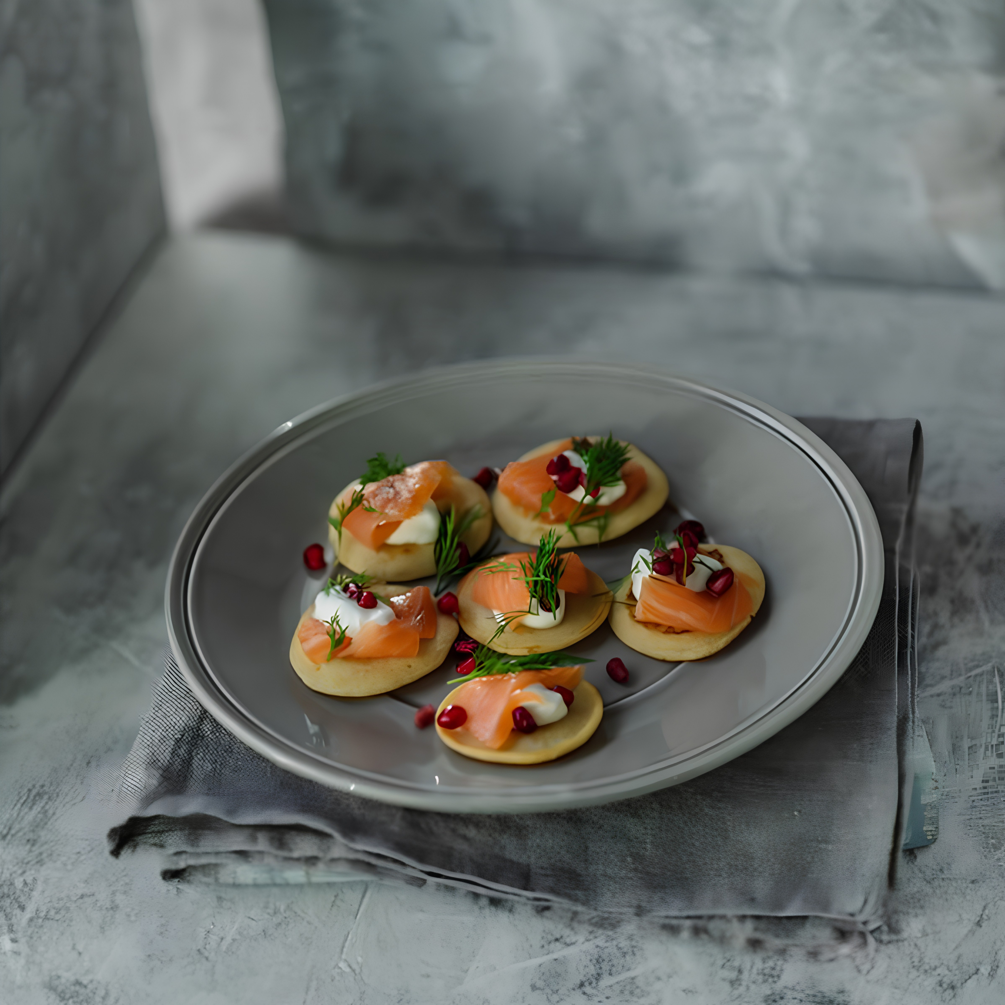 Smoked Salmon Blini