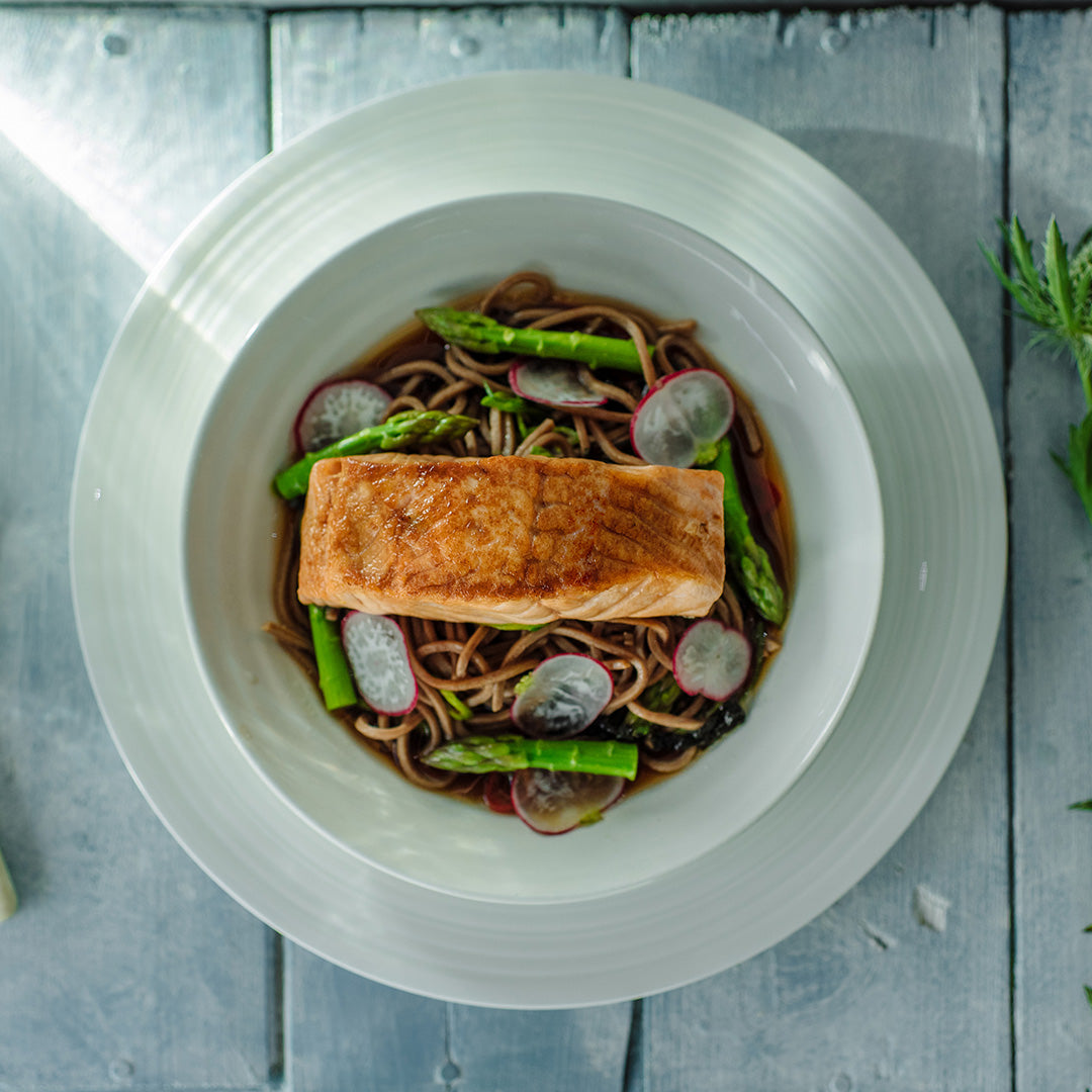 Teriyaki Salmon with Soba Noodles
