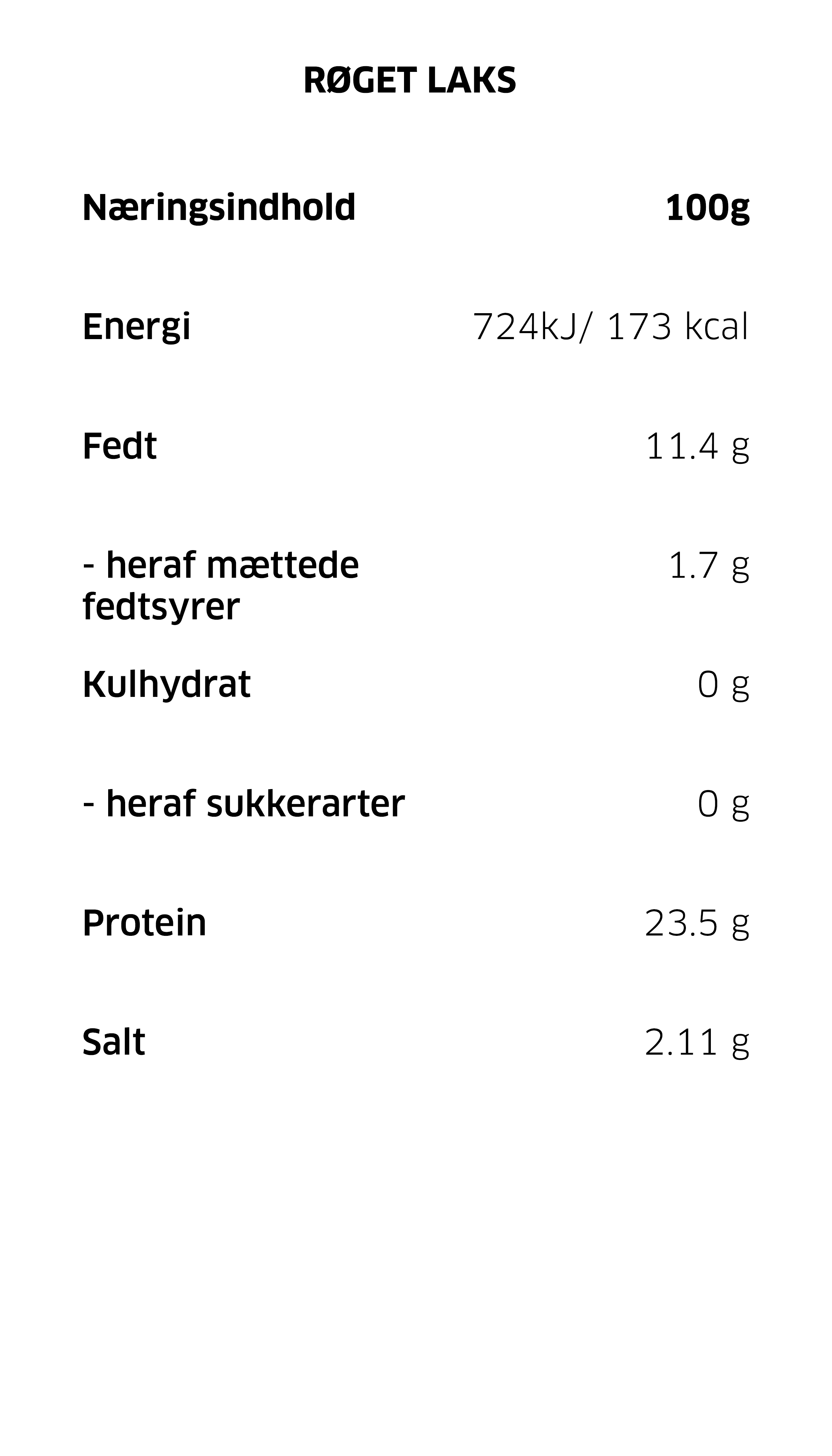 Røget laksefilet • uden skind